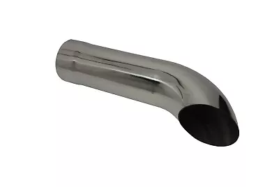 Exhaust Tip 2.00 Inch Dia 8.00 In Long 1.75 Inlet Turn Down Chrome Wesdon Exhaus • $29.99