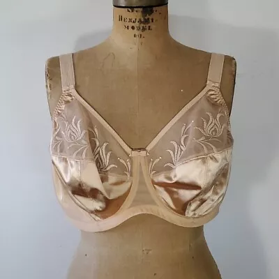 Elomi Bra 38G NEW Caitlyn Nude Beige Full Coverage No Padding Strap Underwire • $38