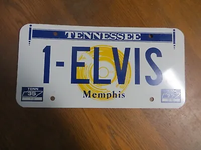 1987 Elvis Presley Memorial Vanity License Plate Memphis TN 1935-1977 EX+ • $18