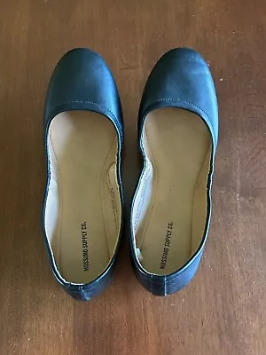 Mossimo Supply Co Black Stretch Man Made Ballet Flat Women's Shoes Size 9 • $10
