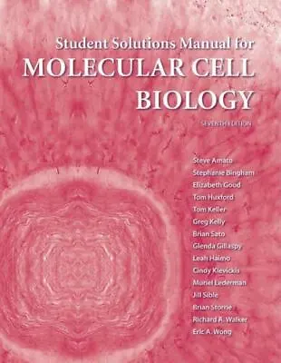 Solutions Manual For Molecular Cell Biology By Lodish Harvey • $5.99