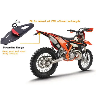 Dirt Motorcycle Light LED Rear Fender Tail Light Off Road For SX SXF EXC EXCF • $17.13