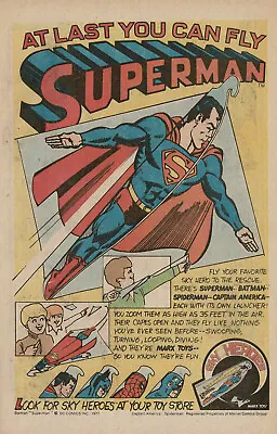 1970s Marx Sky Heroes Superman Toy Promo Print Ad • $24.99