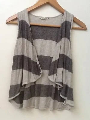 I LOVE H81 Gray Striped Knit Wool Blend Vest • $6.95