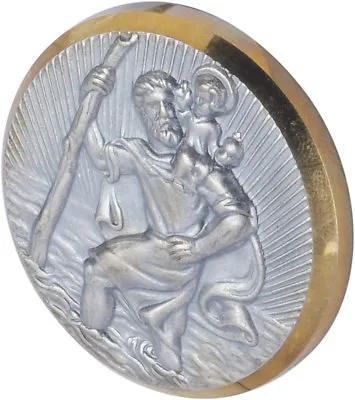 $9.99 • Buy Herbert Richter HR 10210101 St. Christopher Medallion Metal/PS - Made In Germany