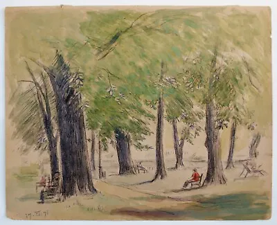 Robert John Swan (1888-1980) Drawing With Watercolour. London Park Landscape • £43