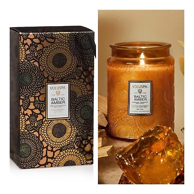 Voluspa Baltic Amber Reed Diffuser And Large Jar Candle • $64.99