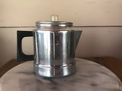 Mirro Aluminum Coffee Pot Percolator 5 Cup Camping Or Stovetop Vintage Complete • $18.50