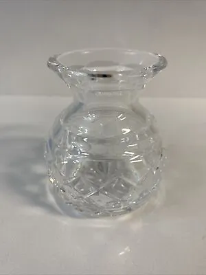 Waterford Crystal Glass Small Flower Bud Vase 3-3/4  Tall Marked Beautiful • $25