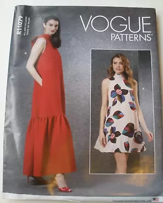 Vogue Patterns R11079/V1802 Misses Loose Dress Pattern 2 Lengths XS-XXL (4-26) • $6.99