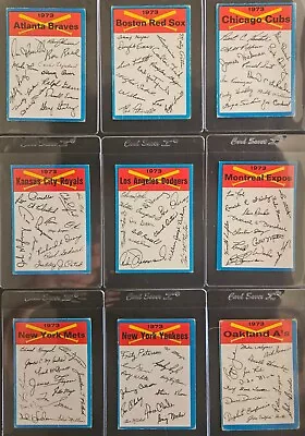 1973 Topps Baseball Team Checklists - PICK YOUR CARD • $1.49