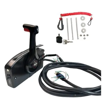 OUTBOARD REMOTE CONTROL BOX FOR Mercury 881170A15 8pins Pull To Open15FT • $190.56