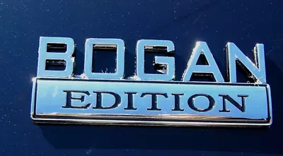 BOGAN EDITION CAR BADGE Chrome Metal Emblem *NEW & Very Special* Fits FORD • $38.99