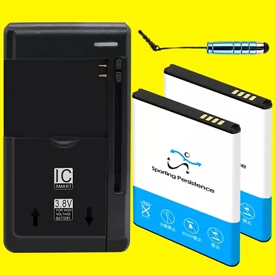 2x2980mAh Battery Home Charger Stylus F Samsung Galaxy Nexus I9250 I9250M I9250T • $49.55
