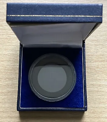 Coin Display Case - Deluxe Presentation Box - Blue 65 X 65 X 25 MM. Lot 1 • £3.99