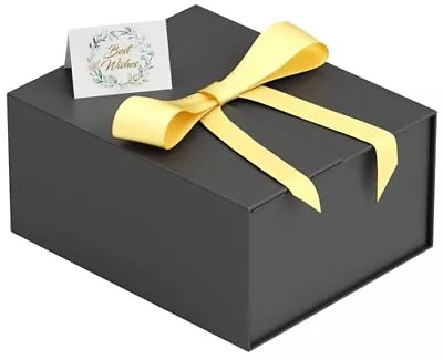Gift Box 9x7x4 Inch Black Gift Box With Magnetic Lid For Presents Contains C... • $14.76