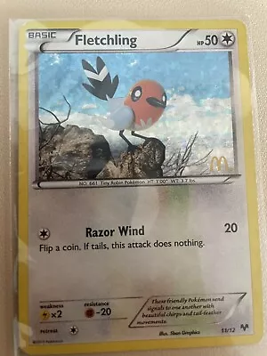 Pokémon TCG Fletchling Mcdonalds Promos 11/12 Holo Promo Promo HP • $1.99