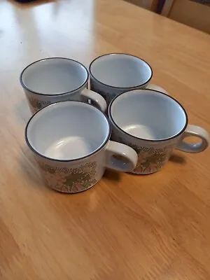 Hornsea Pottery Set Of 4 Tea Coffee Cups Cascade Vintage • £5.99