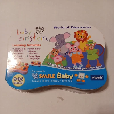 $12.99 • Buy Baby Einstein V. Smile Baby Vtech Smartridge World Of Discoveries