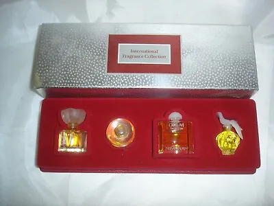 Vintage International Fragrance Collection Mini Perfume Bottles Set Of 4 • $29.99