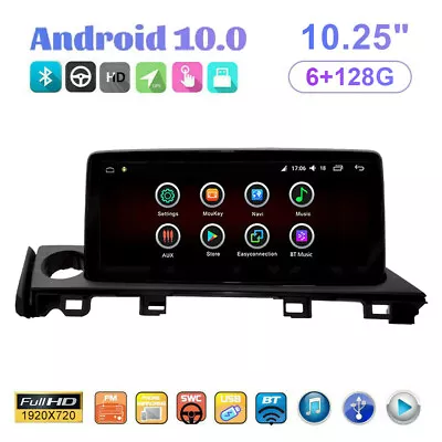 6+128g For Mazda 6 2016-2018 Car Stereo Radio Player Gps Android Bt Touch Screen • $540.44