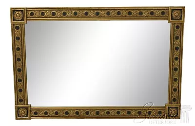 58905EC: LABARGE Regency Style Gold Framed Rectangular Mirror • $795