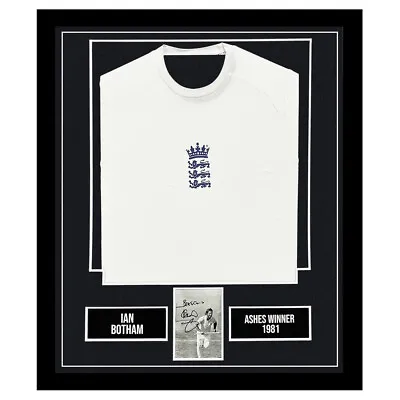 Signed Ian Botham Framed Display Shirt - Ashes Winner 1981 +COA • £499.99