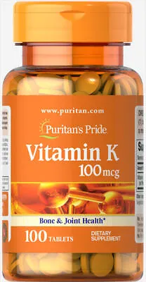 $8.48 • Buy Puritan's Pride Vitamin K 100 Mcg - 100 Tablets
