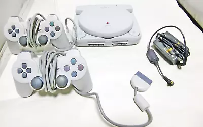 Sony PSone Combo Console SCPH-140 Tested W/Controller×2 Ac Adapter Region Jp • $292.63