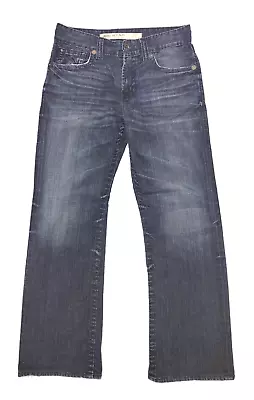 Big Star Jeans Mens Pioneer Boot Cut Blue Distressed Size 33 L (Measures 34x31) • $18.99