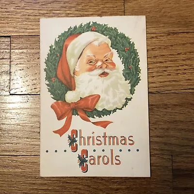 Vintage Christmas Club Carols Music Song Book MCM Advertising Santa Claus • $9.99