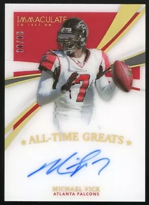 2021 Panini Immaculate All-Time Greats Auto MICHAEL MIKE VICK 38/99 #ATG-MV SP • $0.99