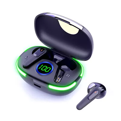 TWS Wireless Bluetooth Headset With Mic LED Display Earbuds Wireless Headphones • $23.95