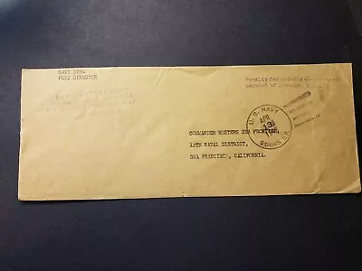 NAVY #3234 Majuro Atoll Marshall Islands Naval Cover 1946 Branch 10648 • $19.99