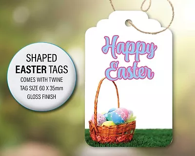 Easter Gift Tags. Basket Tags For Easter Bunny Gift Tag. Happy Easter Tag 24a • £2.55