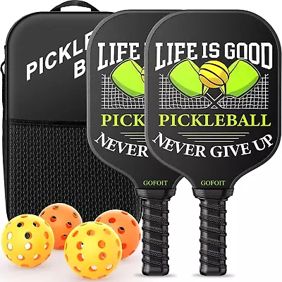 Pickleball Paddles Set Of 2 USAPA Approved Fiber/Fiberglass Pickleball Rackets • $14.99
