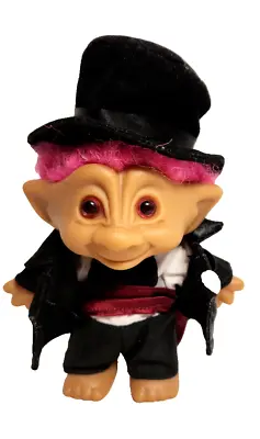 ACE Novelty Troll Doll Pink Hair Eyes Star Jewel Monkey Suit 5  Tall • $21.99