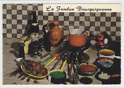 CPSM KITCHEN RECIPE EMILIE BERNARD La Fondue Burgundonne N 33 • $3.20