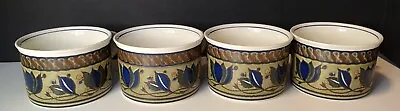 Set Of 4 Mikasa Intaglio Arabella CAC01 Coffee Tea Cups Mugs Vintage Malaysia • $16.99