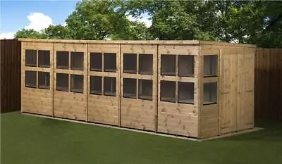 Empire Pent Potting Shed Wooden 20X6 Double Door Wooden 20ft X 6ft • £1670