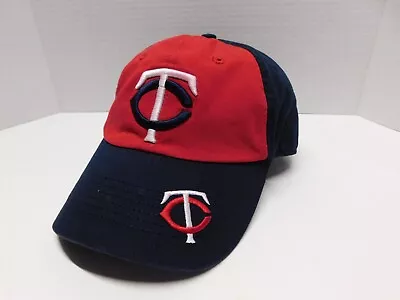 MN Twins Baseball Cap/Hat Strapback Fan Favorite OSFA Red White Blue Dual Logo! • $8.99