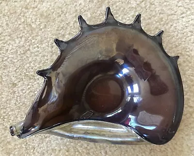 Glass Sea Shell Art Dish Bowl Ocean Decor Jozefina Or Makora • $24.99