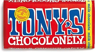 Tony's Chocolonely Milk Chocolate Bar - 1 X 180 Gram - Milkchocolate Bar - 32% - • £2.99