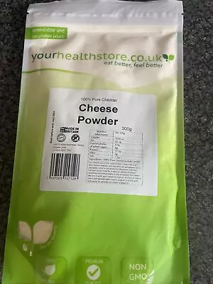 Yourhealthstore® 100% Pure Cheddar Cheese Powder 300g Made In Britain • £8.69