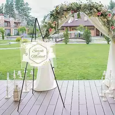Sturdy Display Easel Stand 2 For Wedding Instant Tripod Portable Floor Easel 63  • $19.98