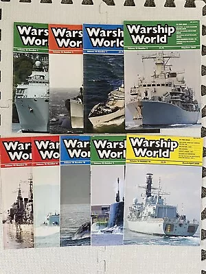 9 X Warship World Magazines 2006-2008 • £11.99