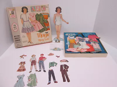 1962 Milton Bradley Magic Mary Lou Magnetic Paper Doll 14 Outfits + Jack & Jill  • $19.99