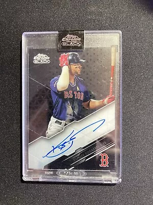 Xander Bogaerts Auto 2020 Topps Chrome Black Red Sox Rookie Card Factory Sealed! • $29