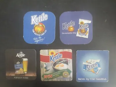 5 Different  Kettle Potato Chips    COASTERS 2010s Issue   • $3