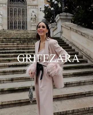 $176.48 • Buy Zara Straight Blazer With Feathers Jacket Beige Pink Xs-xxl Ref. 2392/707